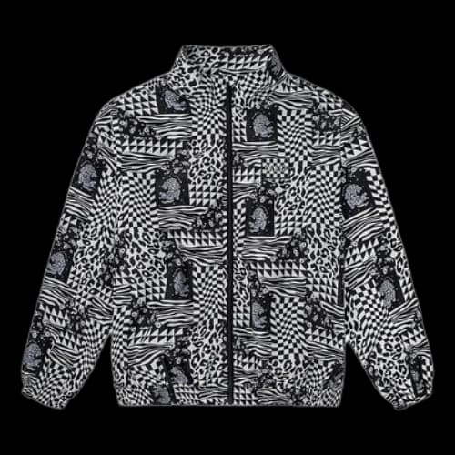 Vans SS22 Grid Full Print Jacket Couple Style Black
