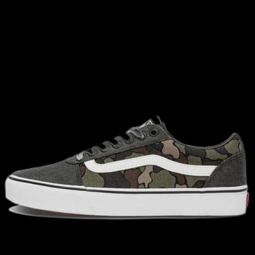 Vans Ward Low Top Casual Skate Shoes Gray Green Camouflage 'Gray Green Brown'