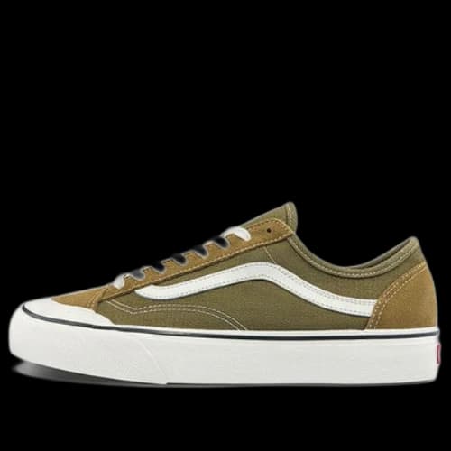 Vans Style 36 Lightweight Wear-Resistant Low Top Casual Skate Shoes Unisex Military Green