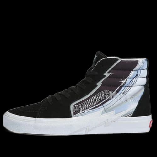 Vans SK8-Hi Chrome Flash High Top Shoes 'Black White'