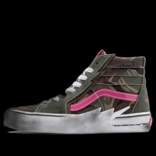 Vans x AAPE Sk8-Hi Volt 'Green White Pink' (Women's)