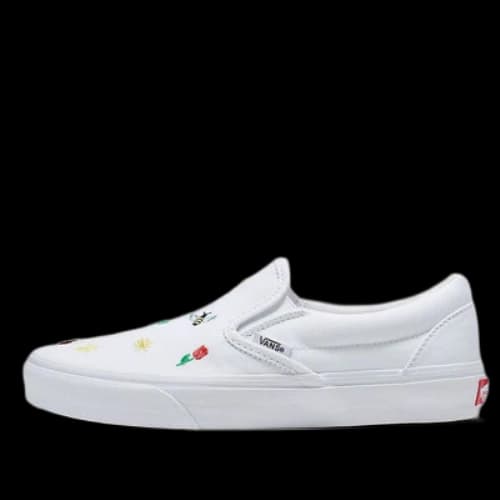 Vans Classic Slip-On Garden Party Shoe 'White'
