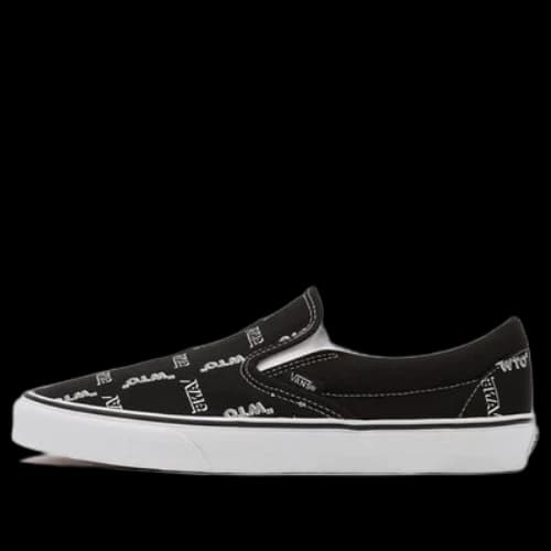 Vans Shadow Vans Classic Slip-On Skate Shoes Black/White