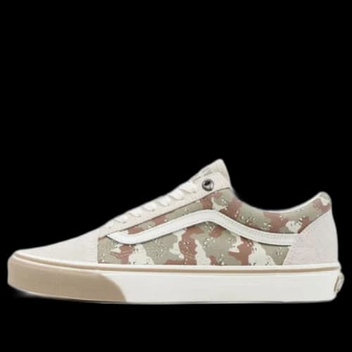 Vans Old Skool Low Top Casual Skate Shoes Unisex Brown Camouflage 'Cream Brown'