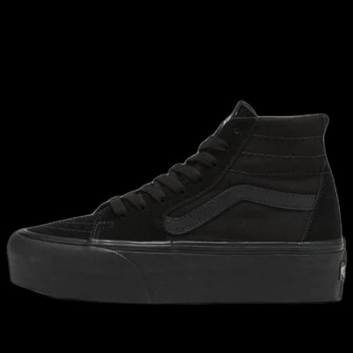Vans Sk8-Hi Tapered Stackform Suede Canvas 'Black'
