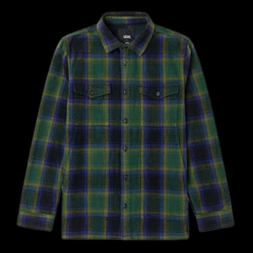 Vans Plaid Casual Long Sleeves Shirt Green