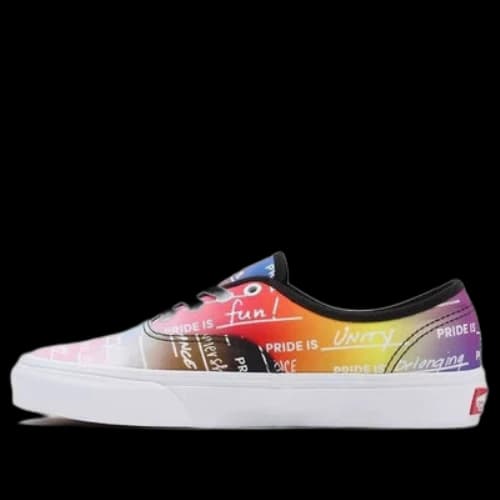 Vans Pride Authentic Low Top Casual Skateboarding Shoes Unisex Pink Blue