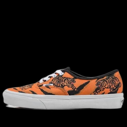 Vans Unisex Authentic Low-Top Sneakers Black/Orange