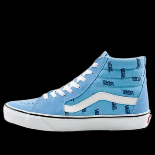 Vans SK8-HI Stylish Lightweight Wear-Resistant High Top Casual Skate Shoes Unisex Blue White