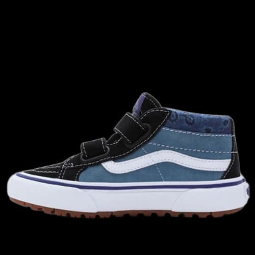 (PS) Vans Paisley Sk8-Mid Reissue MTE-1 Hook and Loop Shoes 'Blue Black'