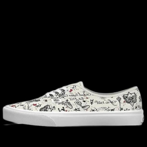 Vans Authentic Graphic Shoes 'White Black' (Women's)