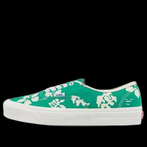Vans Authentic 44 DX Low Tops Casual Skateboarding Shoes Green Printing Unisex