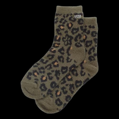 Vans Fuzzy Socks 'Green Black' (Women's)