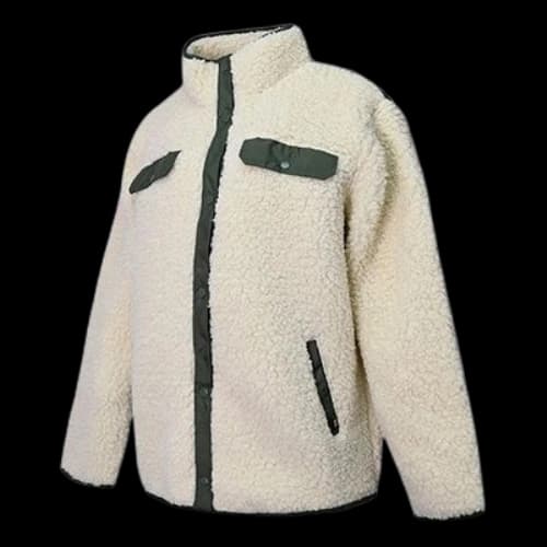 Vans Casual polar fleece Sports Jacket Creamy White (Women's)