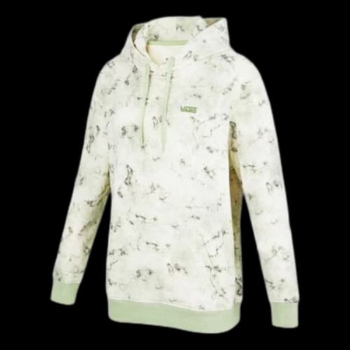 Vans Back Logo Printing Large Hoodie Grass Green (Women's)
