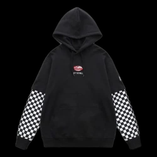 Vans Colorblock Checkerboard Hoodie 'Black'