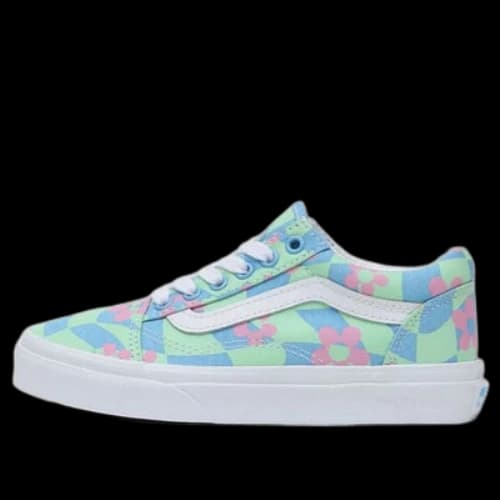 Vans Old Skool Low Tops Casual Skateboarding Shoes Blue Green