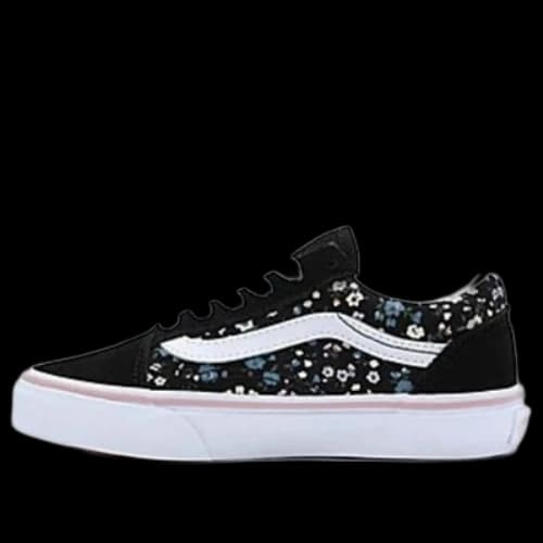(PS) Vans Floral Old Skool Shoes 'Black White'