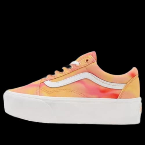 Vans Old Skool Stackform Shoes 'Orange White' (Women's)