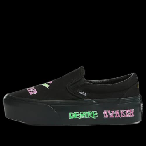 Vans slip-on Stackform 'Black Green Pink'