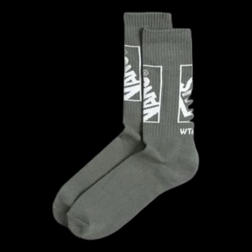 Vans Vault x Wtaps Crew Socks (1 Pair) 'Olive Green'