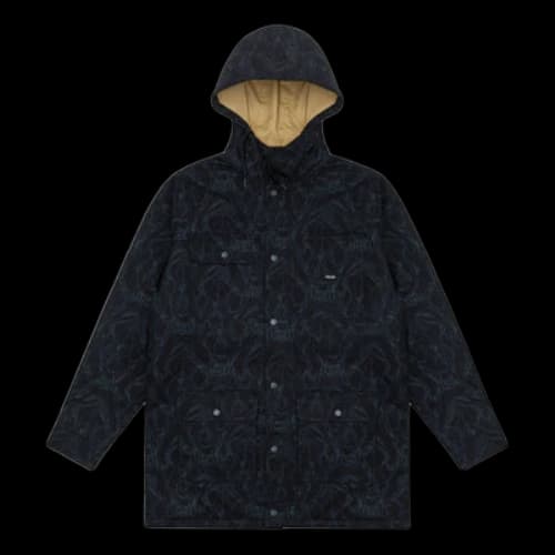 Vans x HuaTunan Unisex Medium And Long Hooded Coat Black