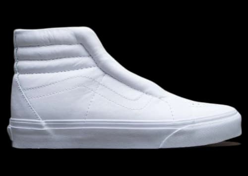 Vans Sk8-Hi Reissue Laceless Leather White (Women's)