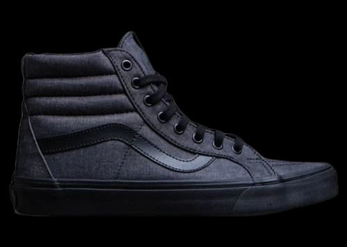 Vans Sk8-Hi Re-Issue Black Mono Chambray