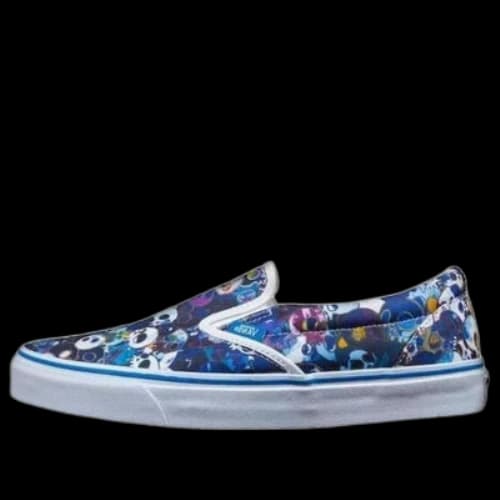 Vans Slip On 'Murakami Blue Skulls'