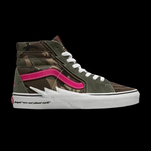 Vans AAPE x Sk8-Hi 'Bolt - Green Camo'
