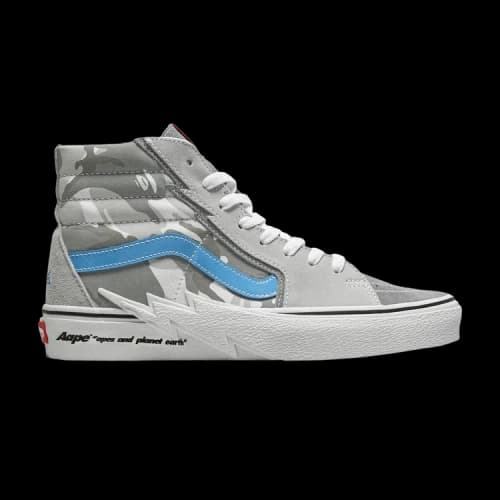 Vans AAPE x Sk8-Hi 'Bolt - Grey Camo'