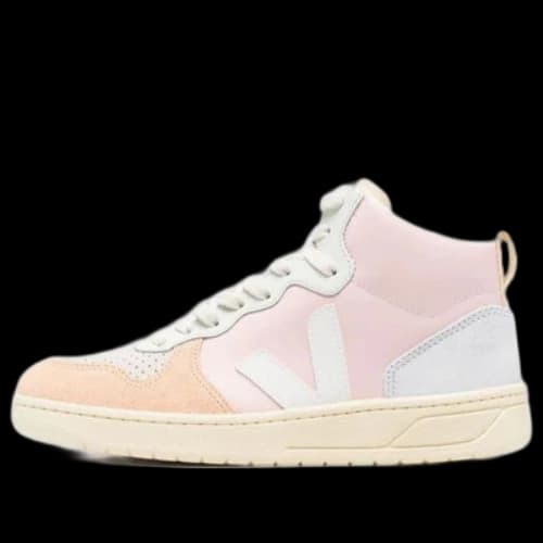 Veja V-15 Leather High Top 'Pastel Pink Yellow'