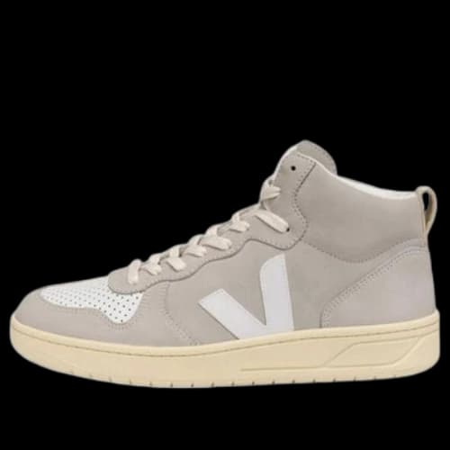 Veja V-15 High-Top Sneakers 'Beige Khaki White'