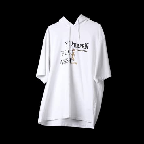 Vetements Split Hooded T-Shirt 'White'