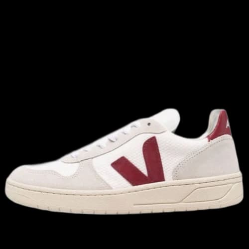 VEJA V-10 B-Mesh 'White Natural Marsala'