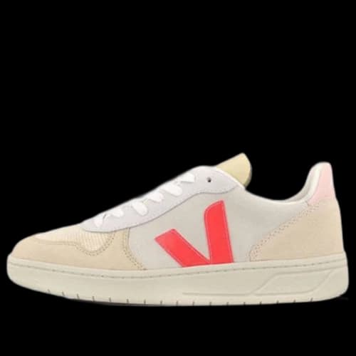 Veja V-10 Lace-Up 'Beige Neon Pink'