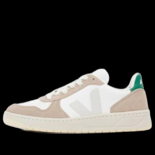 Veja V-10 Chromfree Low-Top Sneakers 'White Beige Green'