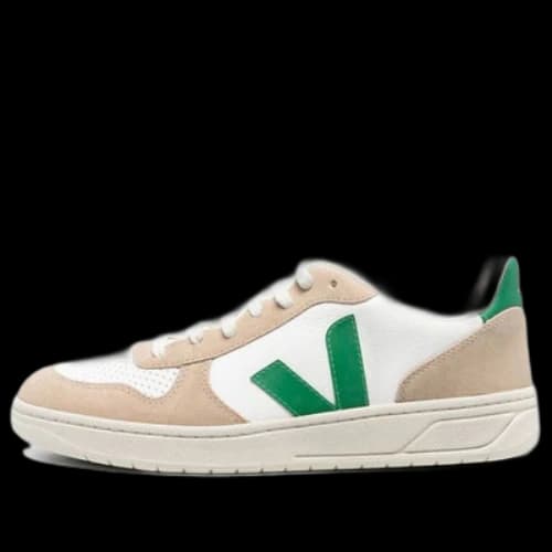 Veja V-10 Chromfree Low-Top Sneakers 'White Beige Green'
