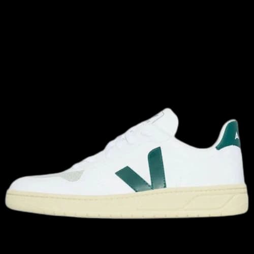 Veja V-10 Lace-Up Sneakers 'White Teal Green'