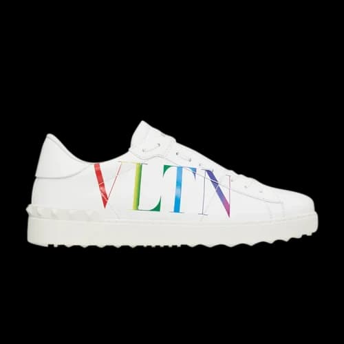 Valentino Open Sneaker 'Logo Print - White Multi'
