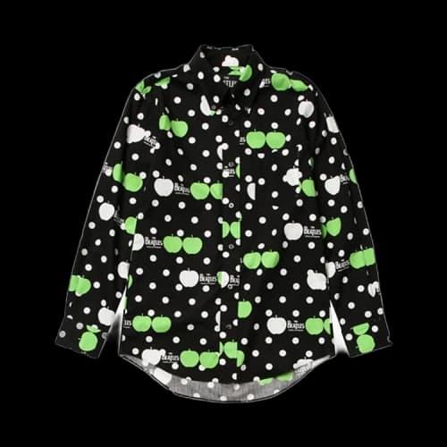Comme des Garçons Logo Apple Print Dot Shirt 'Black'