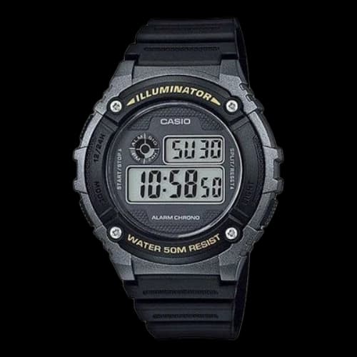 CASIO Sports Men'ses Black Mens Gray Digital