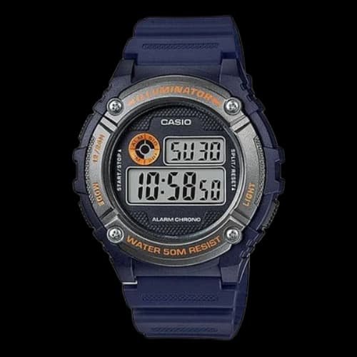CASIO Multifunction Sports Watch 50 waterproof LED Blue Digital