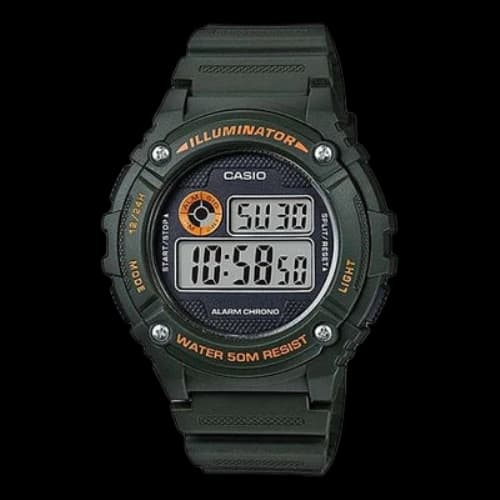 CASIO Waterproof Sports Dark Green Digital
