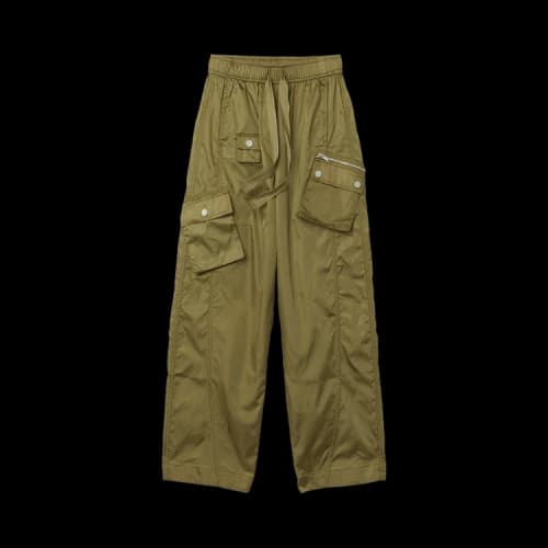 GANNI Duchesse Nylon Oversized Elasticated Pants 'Boa'