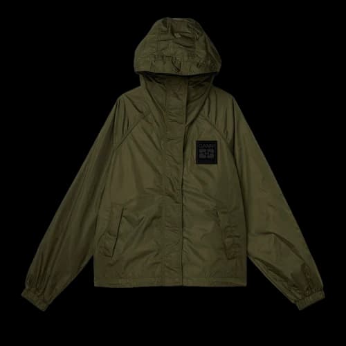GANNI Flyweight Nylon Jacket 'Kalamata'