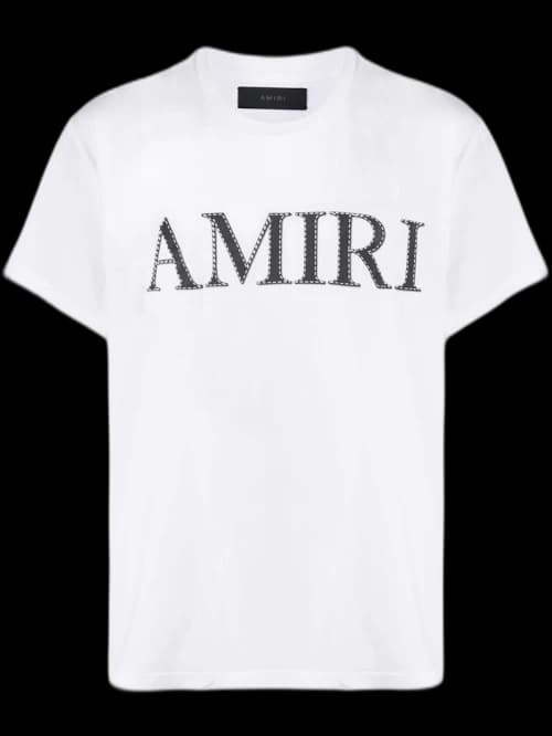 AMIRI Stitch Logo Tee White