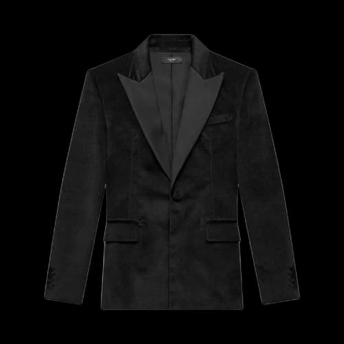 Amiri Velvet Single Breasted Blazer 'Black'