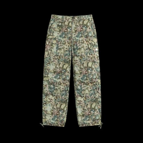 GANNI Printed Stretched Cotton Pants 'Jadeite'