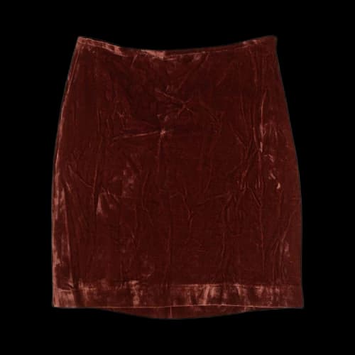 Our Legacy Velour Swift Skirt 'Brick Red'
